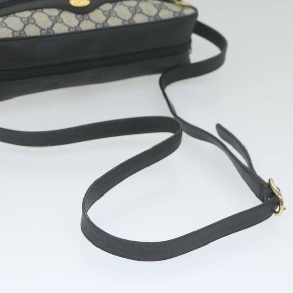 GUCCI GG Supreme Sherry Line Shoulder Bag Red Navy 32 001 4071 Auth ep2607 - Picture 7 of 16